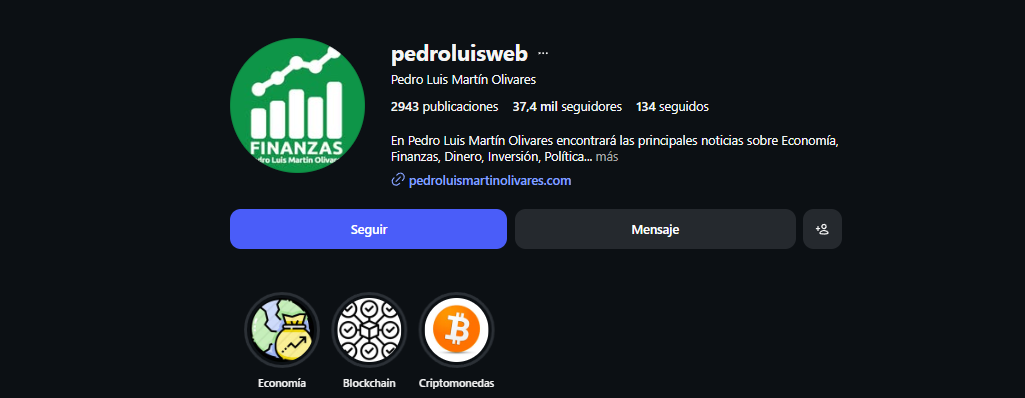 LinkedIn profile showing personal website